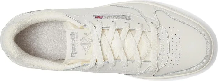 Reebok Lifestyle Phase Court Shoes Chalk/Alabaster/Grey : Men's 9.5 - Women's 11 Medium, Leather - Image 2