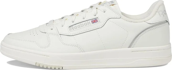 Reebok Lifestyle Phase Court Shoes Chalk/Alabaster/Grey : Men's 9.5 - Women's 11 Medium, Leather - Image 6