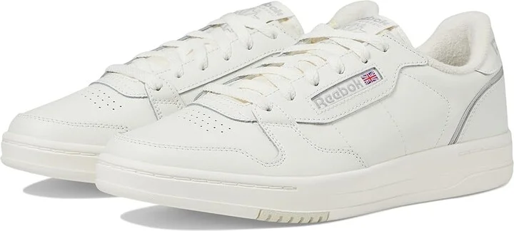 Reebok Lifestyle Phase Court Shoes Chalk/Alabaster/Grey : Men's 9.5 - Women's 11 Medium, Leather