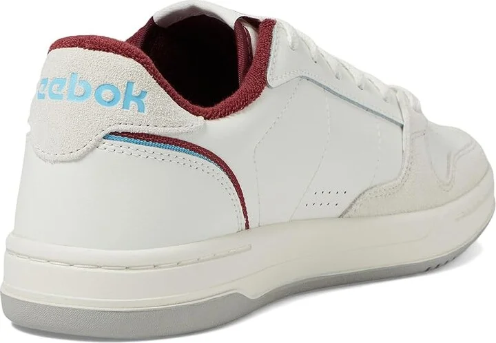 Reebok Lifestyle Phase Court Shoes Chalk/Vintage Chalk/Rich Maroon : Men's 9 - Women's 10.5 Medium, Leather - Image 4
