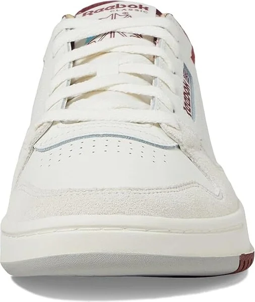 Reebok Lifestyle Phase Court Shoes Chalk/Vintage Chalk/Rich Maroon : Men's 9 - Women's 10.5 Medium, Leather - Image 5