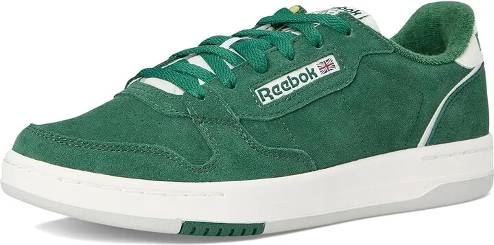 Reebok Lifestyle Phase Court Shoes Dark Green/Chalk/Bleached Yellow : Men's 12 - Women's 13.5 Medium, Leather - Image 5