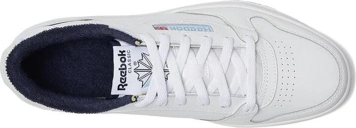 Reebok Lifestyle Phase Court Shoes White/Navy/Soft Blue : Men's 11 - Women's 12.5 Medium, Leather - Image 2