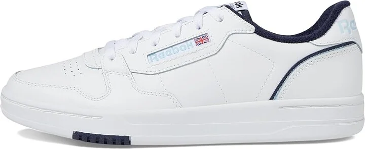 Reebok Lifestyle Phase Court Shoes White/Navy/Soft Blue : Men's 11 - Women's 12.5 Medium, Leather - Image 6
