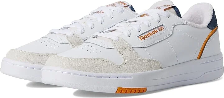 Reebok Lifestyle Phase Court Shoes White/Shadow/Sunbaked Clay : Men's 12 - Women's 13.5 Medium, Leather