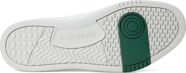 Reebok Lifestyle Phase Court Shoes White/White/Dark Green : Men's 9 - Women's 10.5 Medium, Leather - Image 3