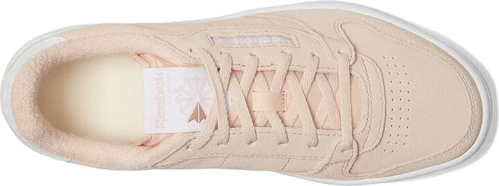 Reebok Lifestyle Phase Court Women's Shoes Bleached Peach/White/Earth : 7.5 B - Medium, Leather/Suede - Image 2