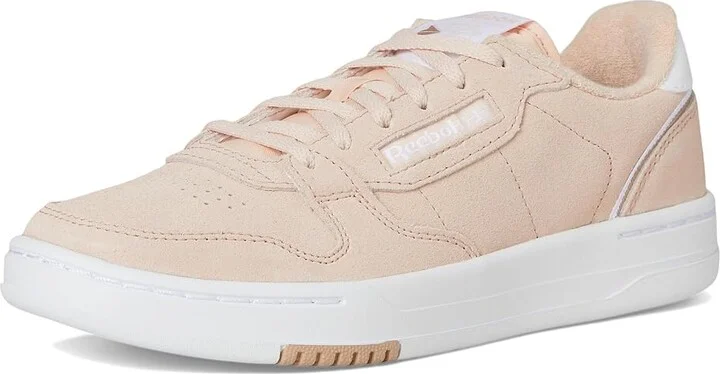 Reebok Lifestyle Phase Court Women's Shoes Bleached Peach/White/Earth : 7.5 B - Medium, Leather/Suede - Image 5