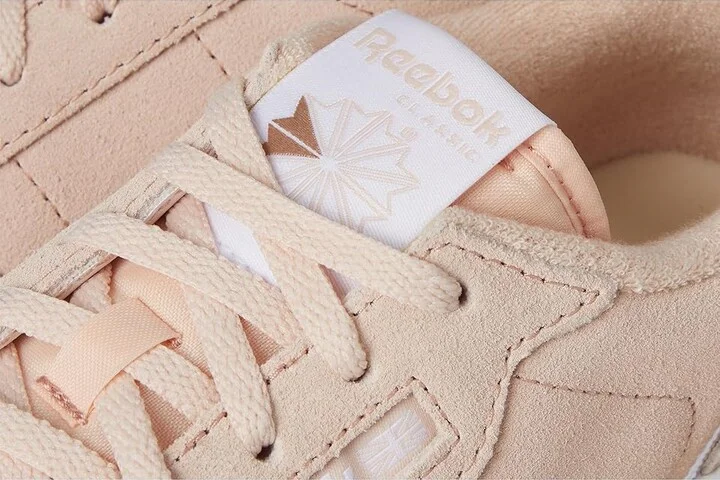 Reebok Lifestyle Phase Court Women's Shoes Bleached Peach/White/Earth : 7.5 B - Medium, Leather/Suede - Image 7