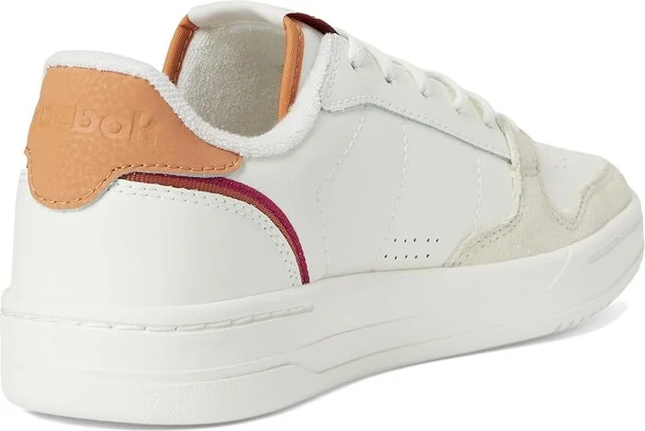 Reebok Lifestyle Phase Court Women's Shoes Chalk/Veryberry/Sunbaked Clay : 6.5 B - Medium, Leather/Suede - Image 4