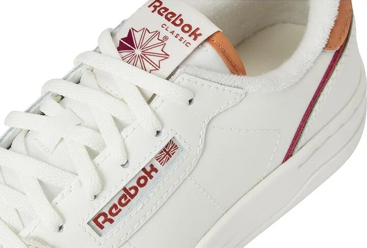 Reebok Lifestyle Phase Court Women's Shoes Chalk/Veryberry/Sunbaked Clay : 6.5 B - Medium, Leather/Suede - Image 7