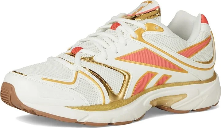 Reebok Lifestyle Premier Road Plus VI Angel Reese Athletic Shoes Chalk/Sunset Coral/Chalk : Men's 10 - Women's 11.5 Medium, Suede/Synthetic - Image 5