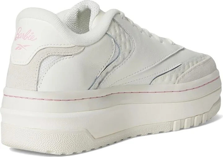 Reebok Lifestyle Reebok X Barbie Club C Extra Women's Shoes Chalk/Chalk/Astro Rose : 10.5 B - Medium, Leather - Image 4