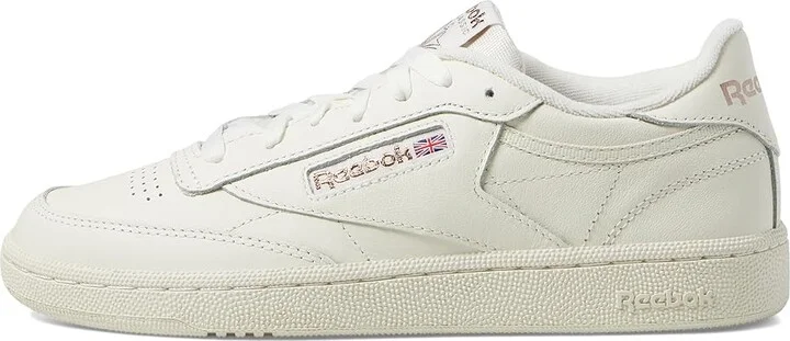 Reebok Lifestyle Women's Club C 85 Women's Shoes Chalk/Rose Gold : 8.5 B - Medium, Leather - Image 6