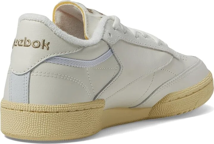 Reebok Lifestyle Women's Club C 85 Women's Shoes Chalk/Weather Red White/Moon : 6.5 B - Medium, Leather - Image 4