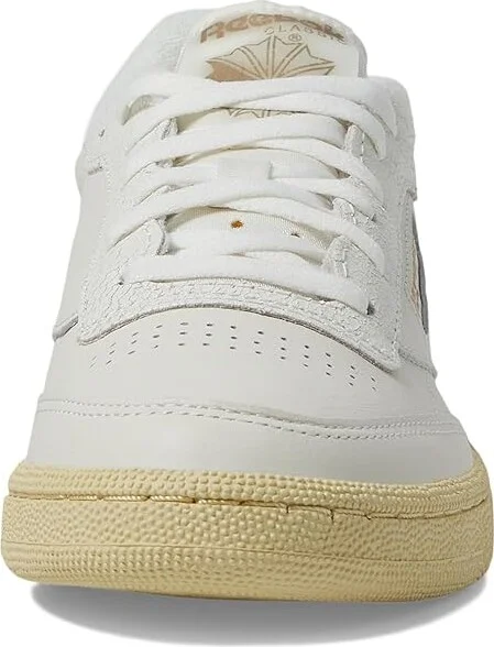 Reebok Lifestyle Women's Club C 85 Women's Shoes Chalk/Weather Red White/Moon : 6.5 B - Medium, Leather - Image 5