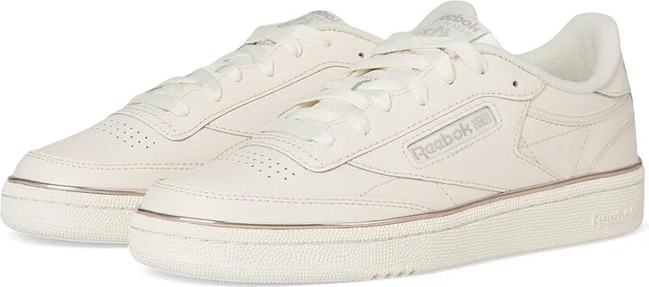 Reebok Lifestyle Women's Club C 85 Women's Shoes Vintage Chalk/Vintage Chalk/Chalk : 8 B - Medium, Leather