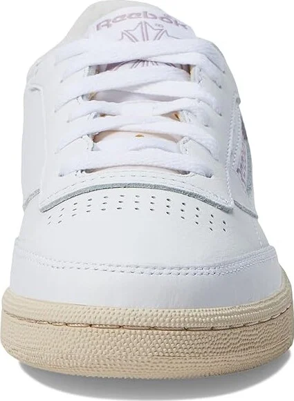 Reebok Lifestyle Women's Club C 85 Women's Shoes White/Chalk/Infused Lilac : 6 B - Medium, Leather - Image 5
