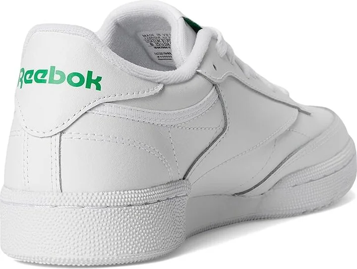 Reebok Lifestyle Women's Club C 85 Women's Shoes White/Glen Green : 8 B - Medium, Leather - Image 4