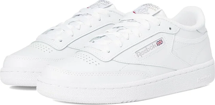 Reebok Lifestyle Women's Club C 85 Women's Shoes White/Light Grey : 10 B - Medium, Leather