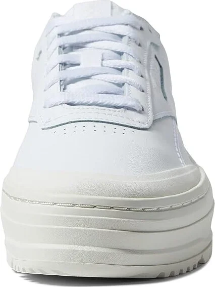 Reebok Lifestyle Women's Club C Double Geo Women's Shoes White/Chalk : 9.5 B - Medium, Leather - Image 5