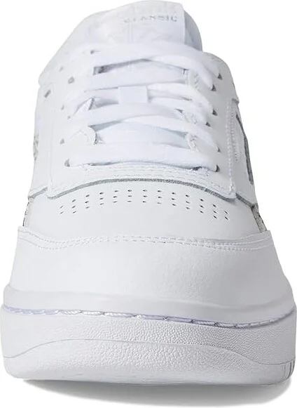 Reebok Lifestyle Women's Club C Double Revenge Women's Shoes White/Black/Pure Grey : 7.5 B - Medium, Leather - Image 5