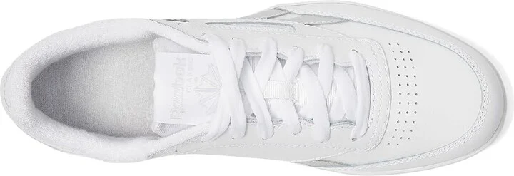Reebok Lifestyle Women's Club C Double Revenge Women's Shoes White/Grey/White : 9.5 B - Medium, Leather - Image 2