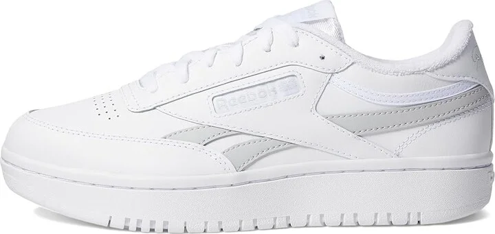 Reebok Lifestyle Women's Club C Double Revenge Women's Shoes White/Grey/White : 9.5 B - Medium, Leather - Image 6