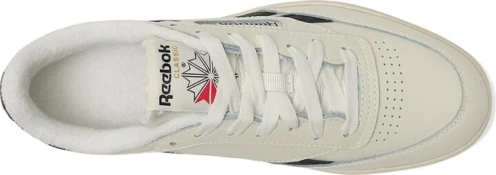 Reebok Lifestyle Women's Club C Double Women's Shoes Chalk/Core Black : 10 B - Medium, Leather - Image 2