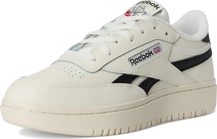 Reebok Lifestyle Women's Club C Double Women's Shoes Chalk/Core Black : 10 B - Medium, Leather - Image 5