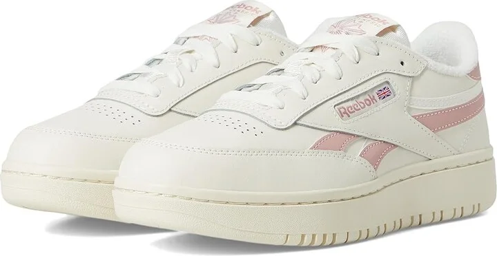 Reebok Lifestyle Women's Club C Double Women's Shoes Chalk/Smokey Rose : 5.5 B - Medium, Leather