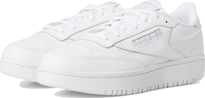 Reebok Lifestyle Women's Club C Double Women's Shoes White/Cold Grey : 9 B - Medium