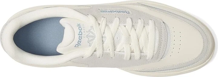 Reebok Lifestyle Women's Club C Extra Women's Shoes Chalk/Grey/Blue : 7.5 B - Medium, Leather - Image 2