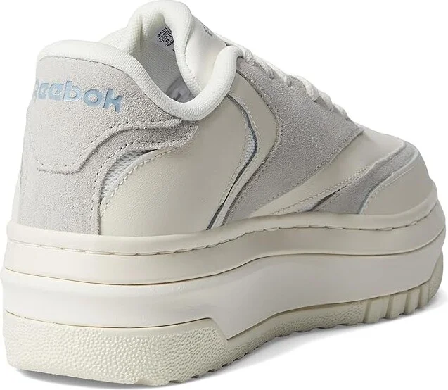 Reebok Lifestyle Women's Club C Extra Women's Shoes Chalk/Grey/Blue : 7.5 B - Medium, Leather - Image 4