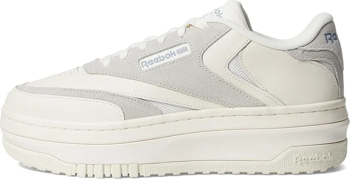 Reebok Lifestyle Women's Club C Extra Women's Shoes Chalk/Grey/Blue : 7.5 B - Medium, Leather - Image 6