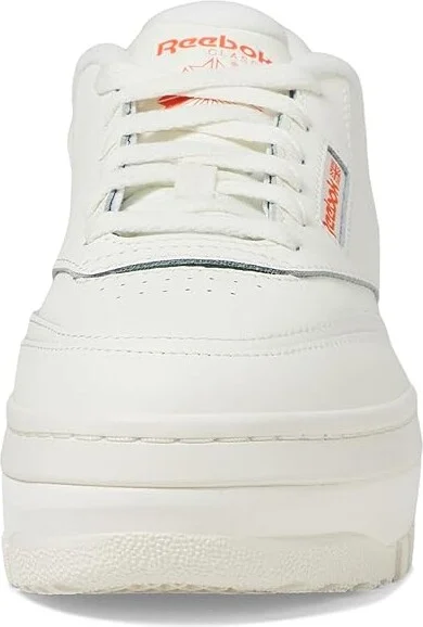 Reebok Lifestyle Women's Club C Extra Women's Shoes Dark Green/Pump Orange/Chalk : 10.5 B - Medium, Leather - Image 5