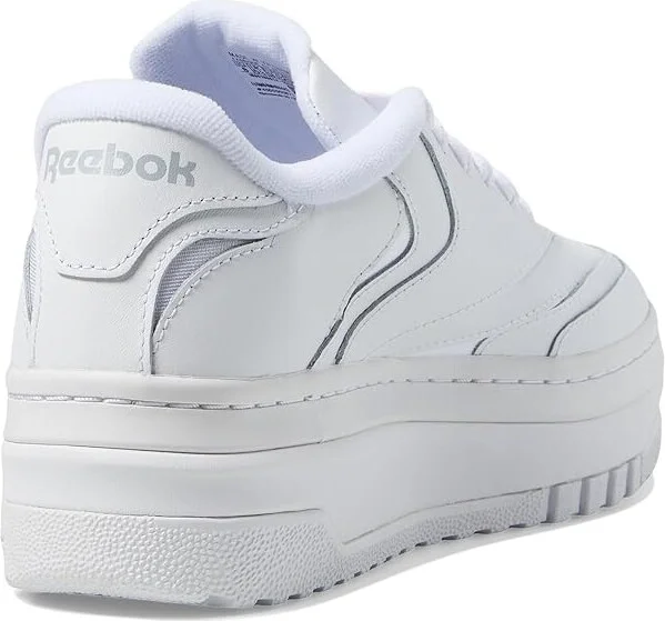 Reebok Lifestyle Women's Club C Extra Women's Shoes White/Pure Grey : 9 B - Medium, Leather - Image 4