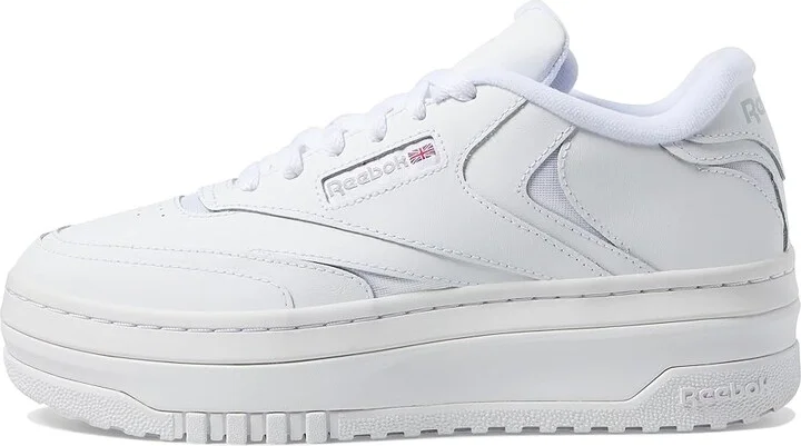 Reebok Lifestyle Women's Club C Extra Women's Shoes White/Pure Grey : 9 B - Medium, Leather - Image 6