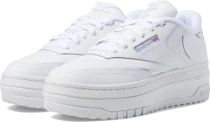 Reebok Lifestyle Women's Club C Extra Women's Shoes White/Pure Grey : 9 B - Medium, Leather