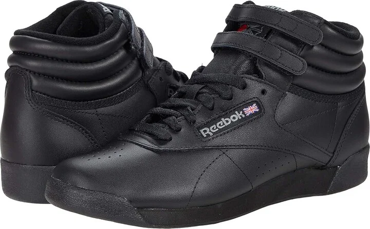 Reebok Lifestyle Women's Freestyle Hi High Top Women's Shoes Black : 5 B - Medium, Leather