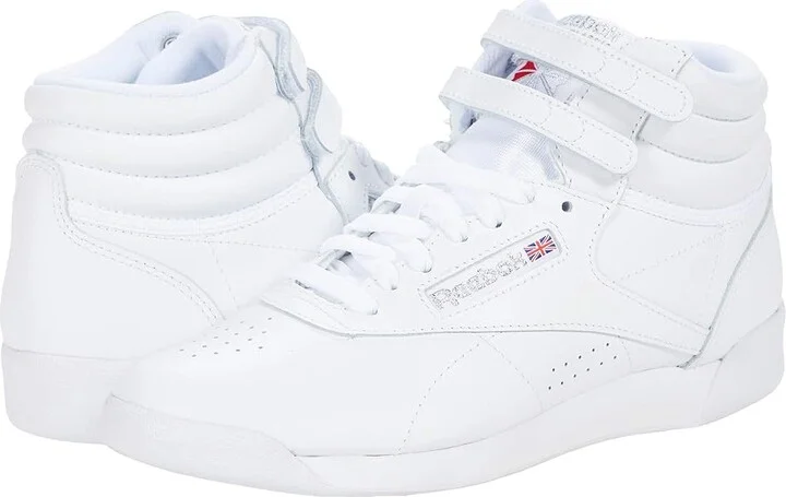 Reebok Lifestyle Women's Freestyle Hi High Top Women's Shoes White/Silver : 12 B - Medium, Leather