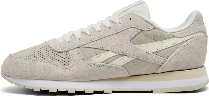 Reebok Men's Classic Leather Casual Sneakers from Finish Line - Chalk, Sand, White - Image 3
