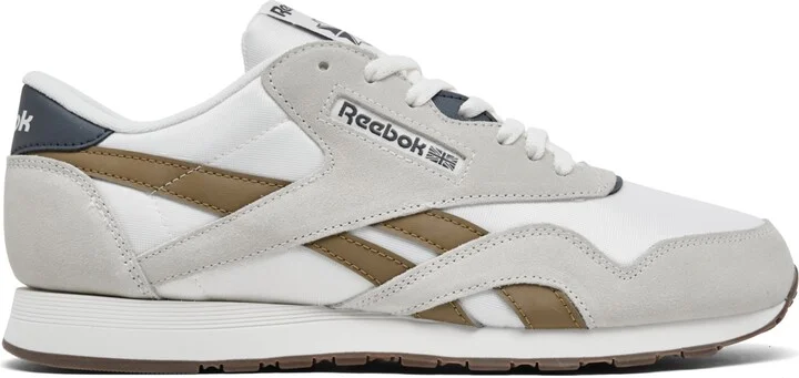 Reebok Men's Classic Nylon Casual Sneakers from Finish Line - Chalk, Utility Brown, Beige - Image 2