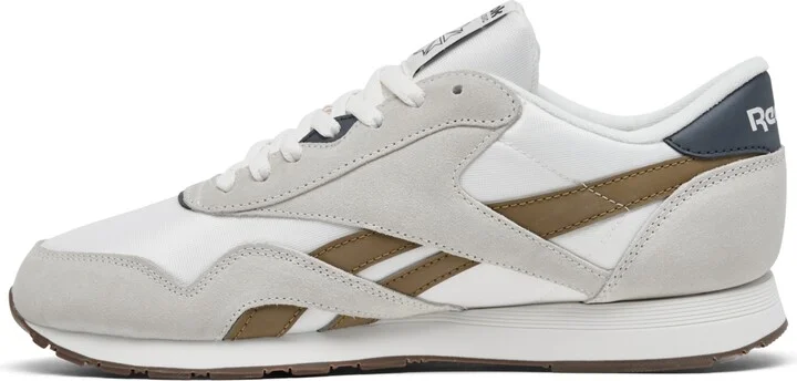 Reebok Men's Classic Nylon Casual Sneakers from Finish Line - Chalk, Utility Brown, Beige - Image 3
