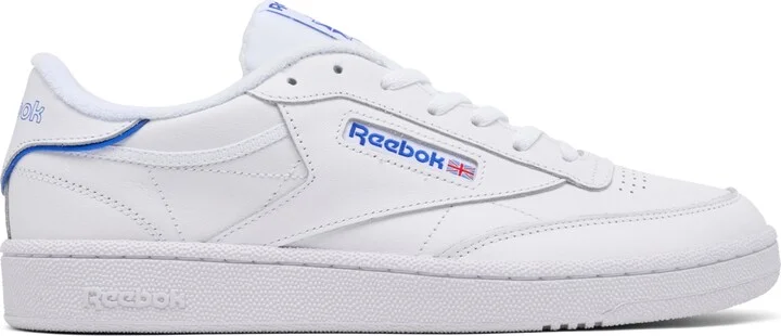 Reebok Men's Club C 85 Casual Sneakers from Finish Line - White, Blue - Image 2