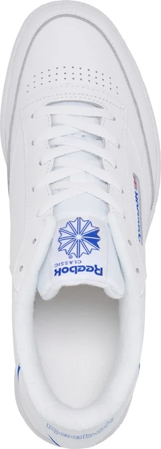 Reebok Men's Club C 85 Casual Sneakers from Finish Line - White, Blue - Image 5