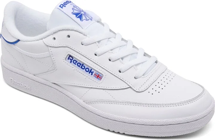 Reebok Men's Club C 85 Casual Sneakers from Finish Line - White, Blue