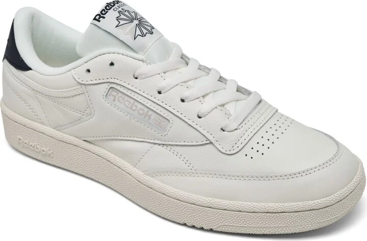 Reebok Men's Club C 85 Vintage Casual Sneakers from Finish Line - Chalk, Gray, Navy