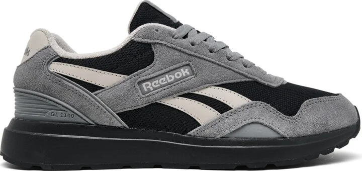 Reebok Men's GL1100 Casual Sneakers from Finish Line - Black, Stone, Gray - Image 2