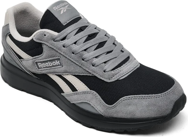 Reebok Men's GL1100 Casual Sneakers from Finish Line - Black, Stone, Gray